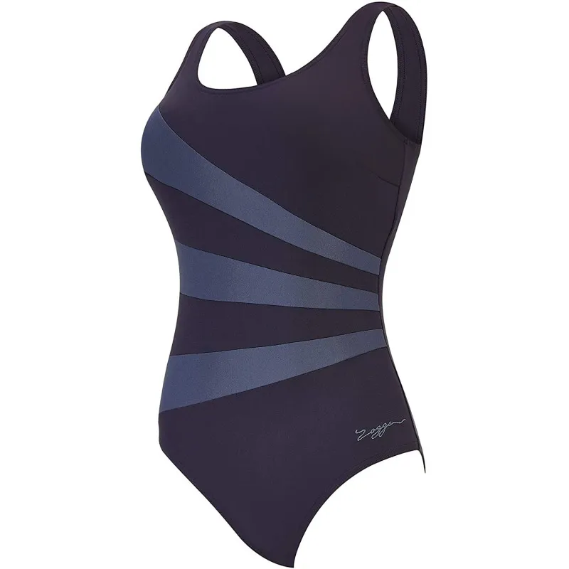 Zoggs Women's Sandon Scoopback One Piece Swimsuit Black